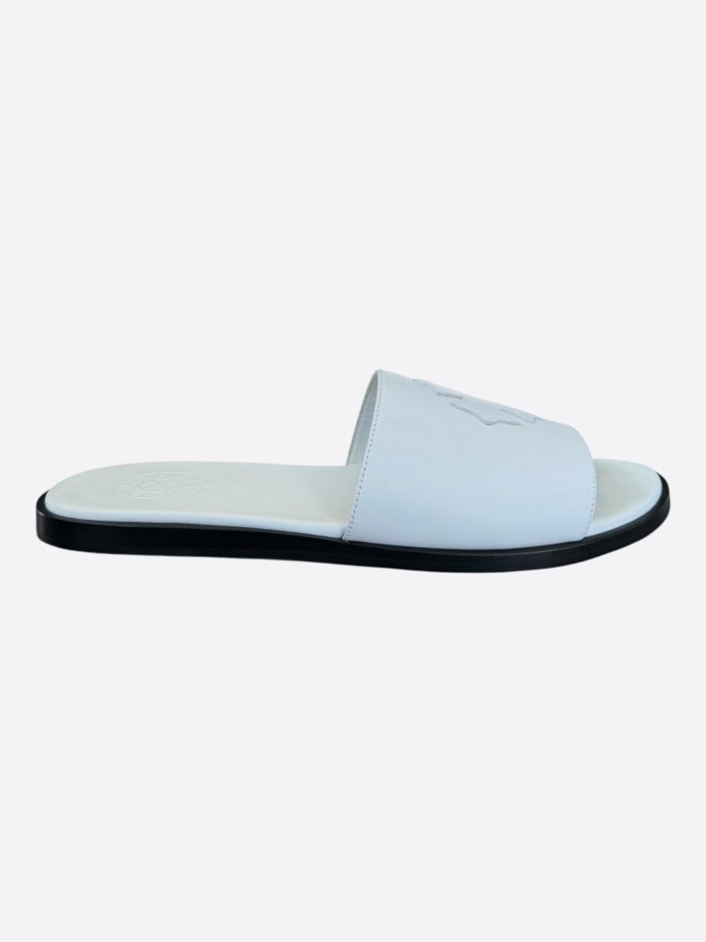 Chrome Hearts White Cross Patch Slides
